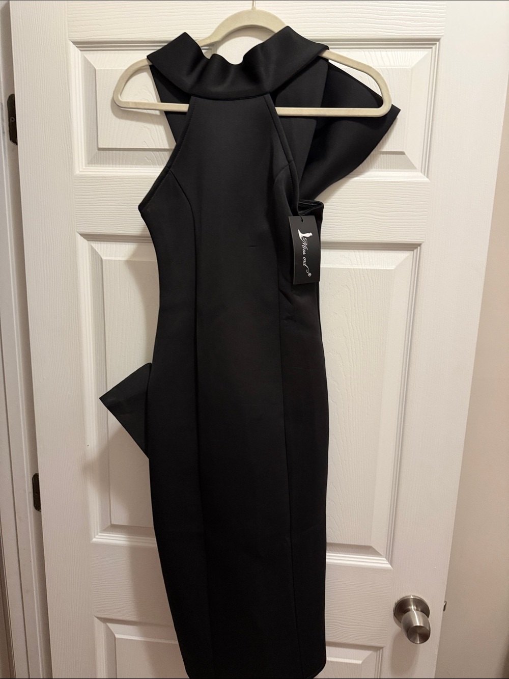 Sophisticated Black Halter Midi Dress - Luxe Evening Style